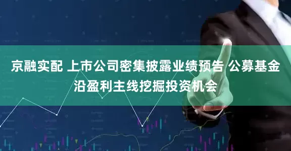 京融实配 上市公司密集披露业绩预告 公募基金沿盈利主线挖掘投资机会